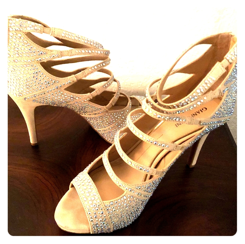 Rhinestones platform shoe